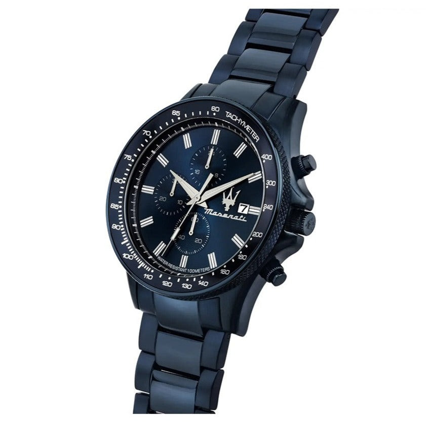 Maserati SFIDA Chronograph Blue Dial Blue Steel Strap Watch For Men - R8873640023 Buy Now By Maserati