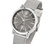 Maserati Epoca Grey Dial Grey Mesh Bracelet Watch For Men - R8853118002 Buy Now By Maserati