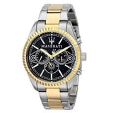 Maserati Competizione Chronograph Black Dial Two Tone Steel Strap Watch For Men - R8853100016 Buy Now By Maserati