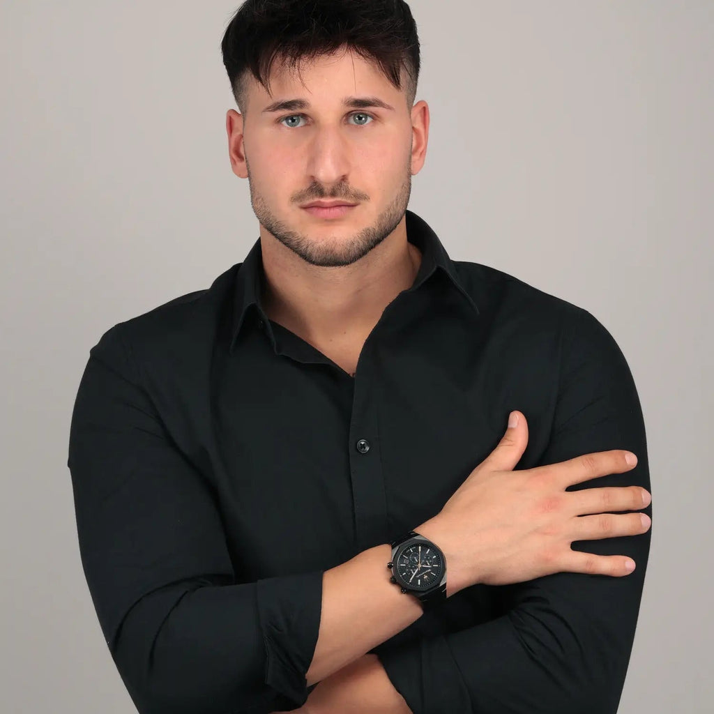 Maserati Stile Chronograph Black Dial Black Steel Strap Watch For Men - R8873642005 Buy Now By Maserati