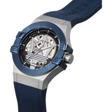Maserati Potenza 42mm Blue Dial Automatic Silicone Strap Watch For Men - R8821108028 Buy Now By Maserati