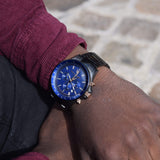 Maserati SFIDA Chronograph Blue Dial Grey Steel Strap Watch For Men - R8873640001 Buy Now By Maserati
