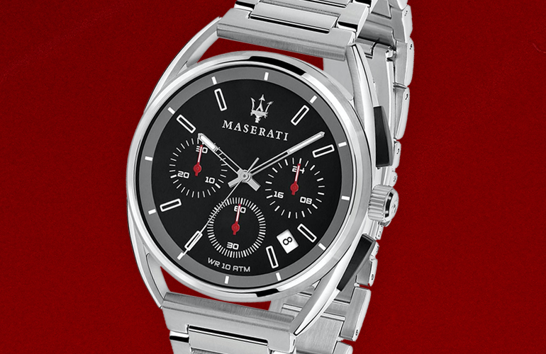 Maserati Trimarano Chronograph Black Dial Silver Stainless Steel Strap Watch For Men - R8873632003 Buy Now By Maserati