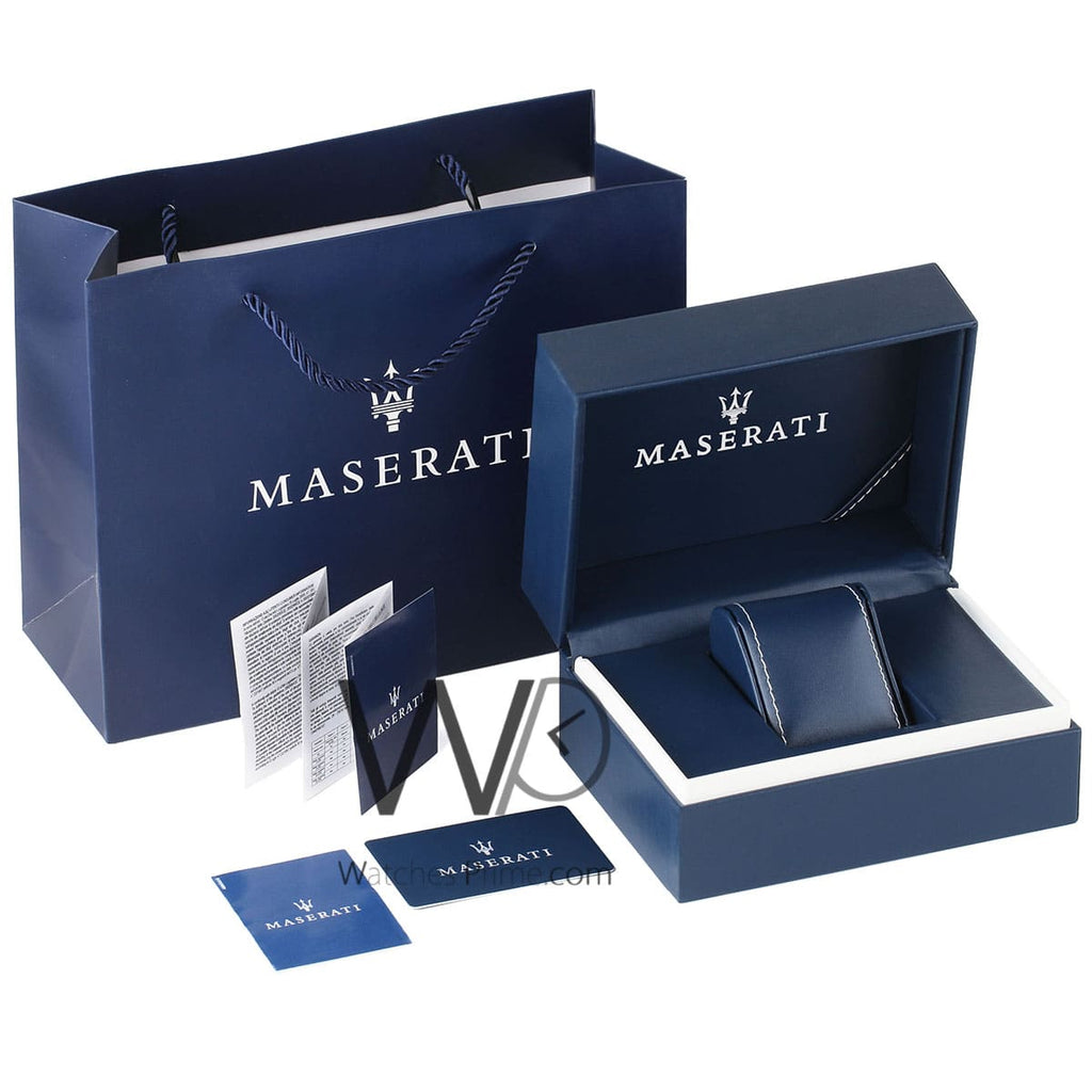 Maserati Competizione Chronograph Blue Dial Gold Steel Strap Watch For Men - R8853100026 Buy Now By Maserati