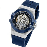Maserati Potenza 42mm Blue Dial Automatic Silicone Strap Watch For Men - R8821108028 Buy Now By Maserati