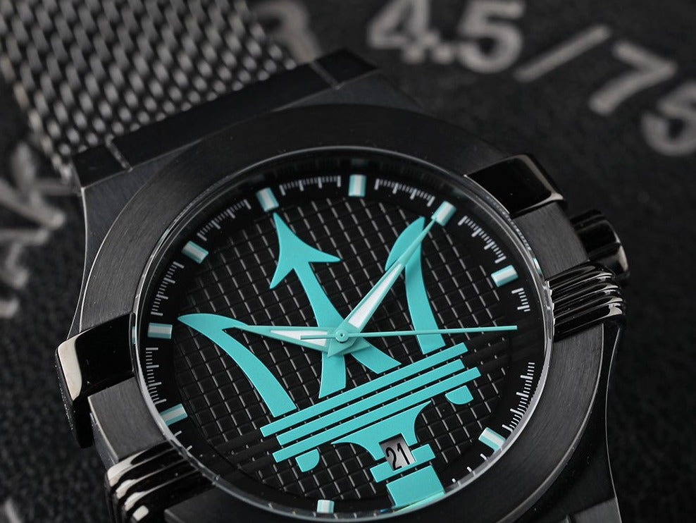 Maserati Potenza Aqua Edition Black Dial Black Mesh Strap Watch For Men - R8853144002 Buy Now By Maserati