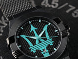 Maserati Potenza Aqua Edition Black Dial Black Mesh Bracelet Watch For Men - R8853144002 Buy Now By Maserati