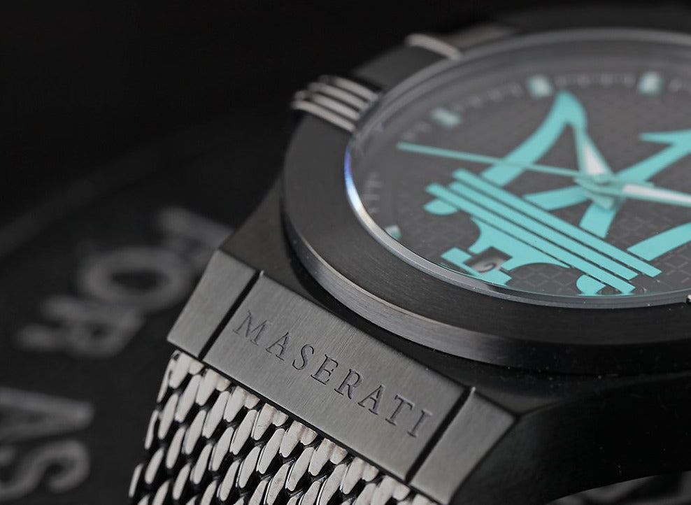Maserati Potenza Aqua Edition Black Dial Black Mesh Bracelet Watch For Men - R8853144002 Buy Now By Maserati