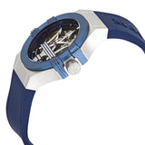 Maserati Potenza Automatic Skeleton Dial Blue Rubber Strap Watch For Men - R8821108035 Buy Now By Maserati