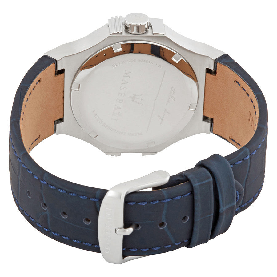 Maserati Potenza Blue Dial Blue Leather Strap Watch For Men - R8851108015 Buy Now By Maserati