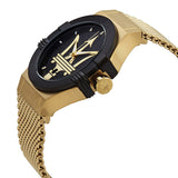 Maserati Potenza Quartz Black Dial Gold Mesh Bracelet Watch For Men - R8853108006 Buy Now By Maserati