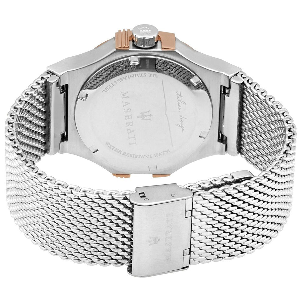 Maserati Potenza Quartz Grey Dial Silver Mesh Bracelet Watch For Men - R8853108007 Buy Now By Maserati