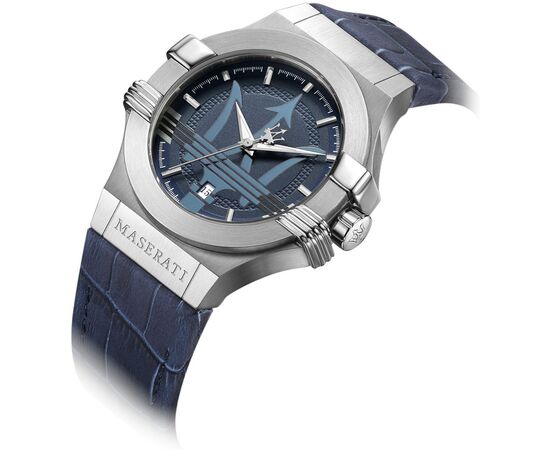 Maserati Potenza Blue Dial Blue Leather Strap Watch For Men - R8851108015 Buy Now By Maserati
