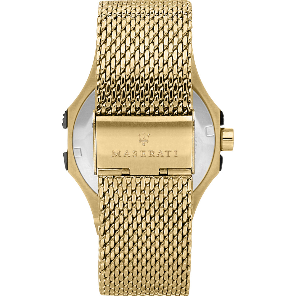 Maserati Potenza Quartz Black Dial Gold Mesh Bracelet Watch For Men - R8853108006 Buy Now By Maserati