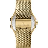 Maserati Potenza Quartz Black Dial Gold Mesh Bracelet Watch For Men - R8853108006 Buy Now By Maserati