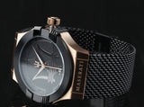 Maserati Potenza Black Mesh Bracelet Black Dial Watch For Men - R8853108010 Buy Now By Maserati
