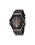Maserati Potenza 3H STR Black Dial 42mm Leather Strap Watch For Men - R8851108010 Buy Now By Maserati