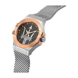 Maserati Potenza Quartz Grey Dial Silver Mesh Bracelet Watch For Men - R8853108007 Buy Now By Maserati