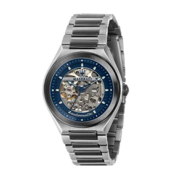 Maserati Triconic Automatic Skeleton Blue Dial Watch For Men - R8823139001 Buy Now By Maserati