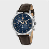 Maserati Epoca Chronograph Blue Dial Brown Leather Strap Watch For Men - R8871618014 Buy Now By Maserati