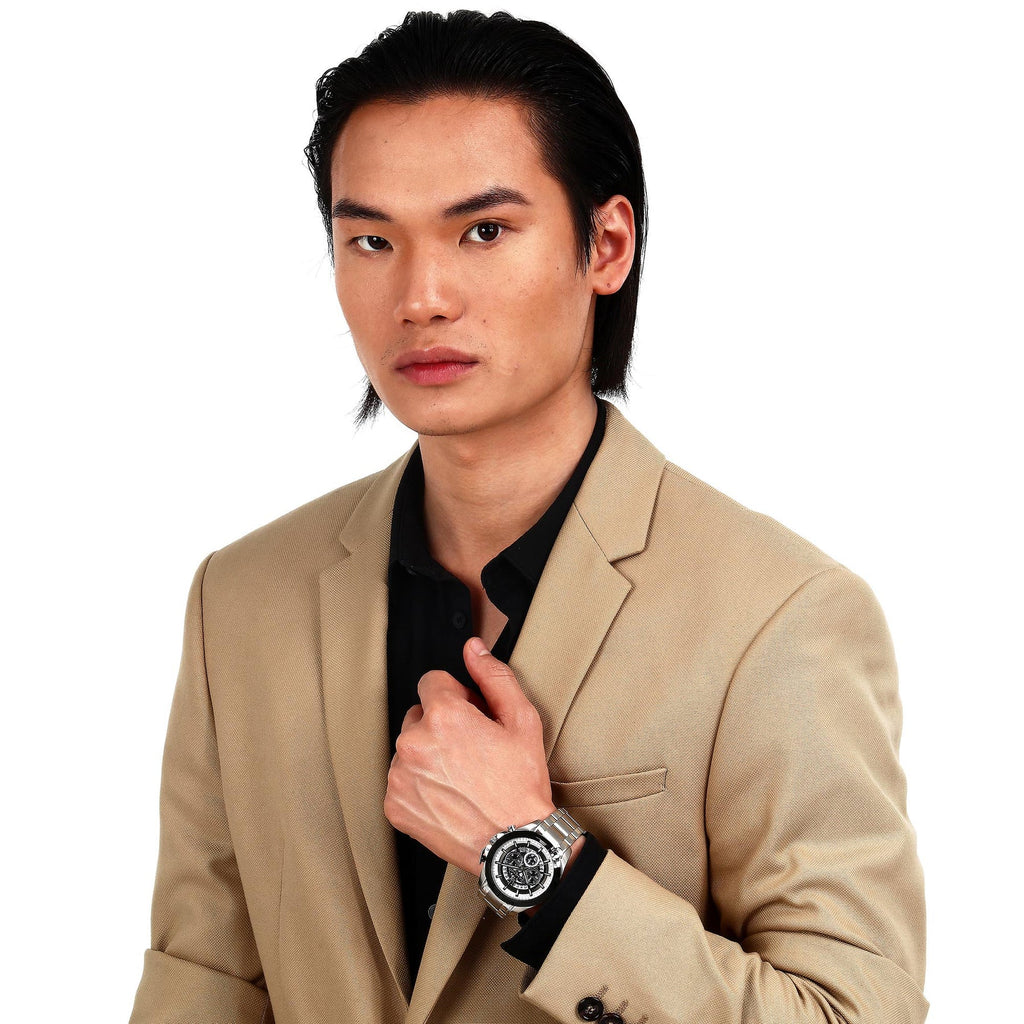 Maserati Traguardo Chronograph Black Dial Silver Steel Strap Watch For Men - R8873612059 Buy Now By Maserati