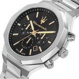 Maserati Stile Chronograph Black Dial Silver Steel Strap Watch For Men - R8873642010 Buy Now By Maserati