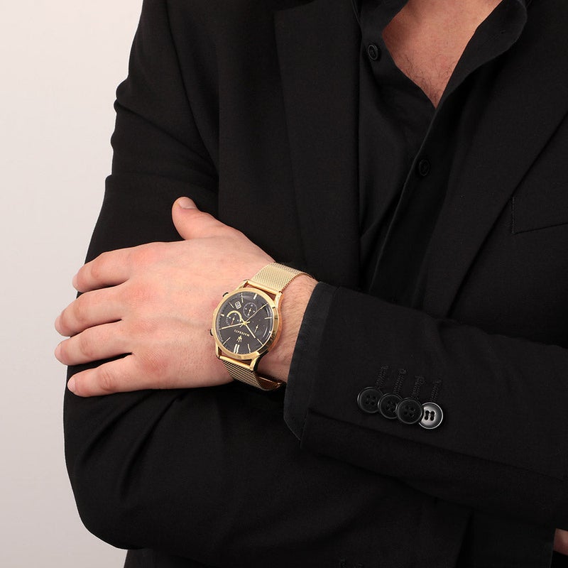 Maserati Ricordo Chronograph Black Dial Stainless Steel Mesh Bracelet Watch For Men - R8873633003 Buy Now By Maserati