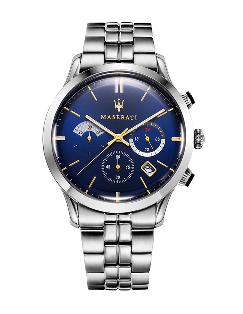 Maserati Ricordo Chronograph Blue Dial Silver Steel Strap Watch For Men - R8873633001 Buy Now By Maserati