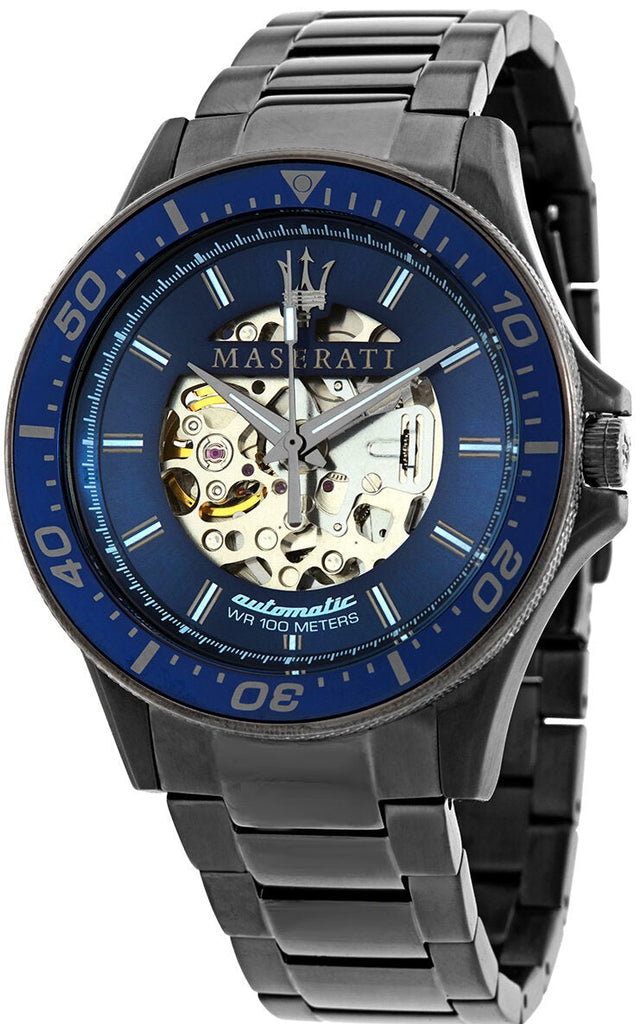 Maserati SFIDA Automatic Blue Dial Silver Steel Strap Watch For Men - R8823140001 Buy Now By Maserati