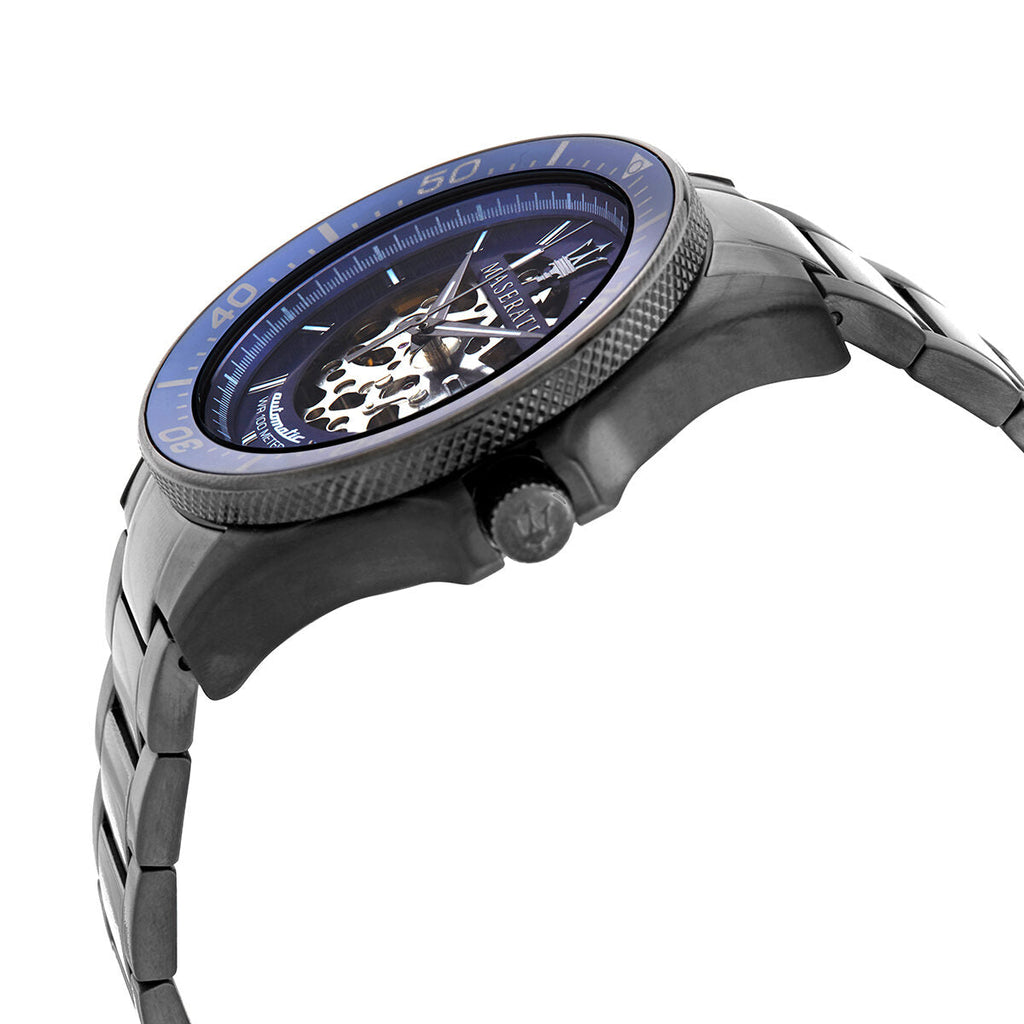 Maserati SFIDA Automatic Blue Dial Silver Steel Strap Watch For Men - R8823140001 Buy Now By Maserati