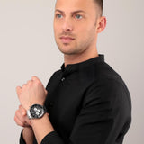 Maserati SFIDA Chronograph Black Dial Silver Steel Strap Watch For Men - R8873640004 Buy Now By Maserati