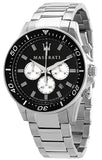 Maserati SFIDA Chronograph Black Dial Silver Steel Strap Watch For Men - R8873640004 Buy Now By Maserati