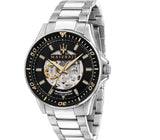 Maserati SFIDA Automatic Black Dial Silver Steel Strap Watch For Men - R8823140002 Buy Now By Maserati