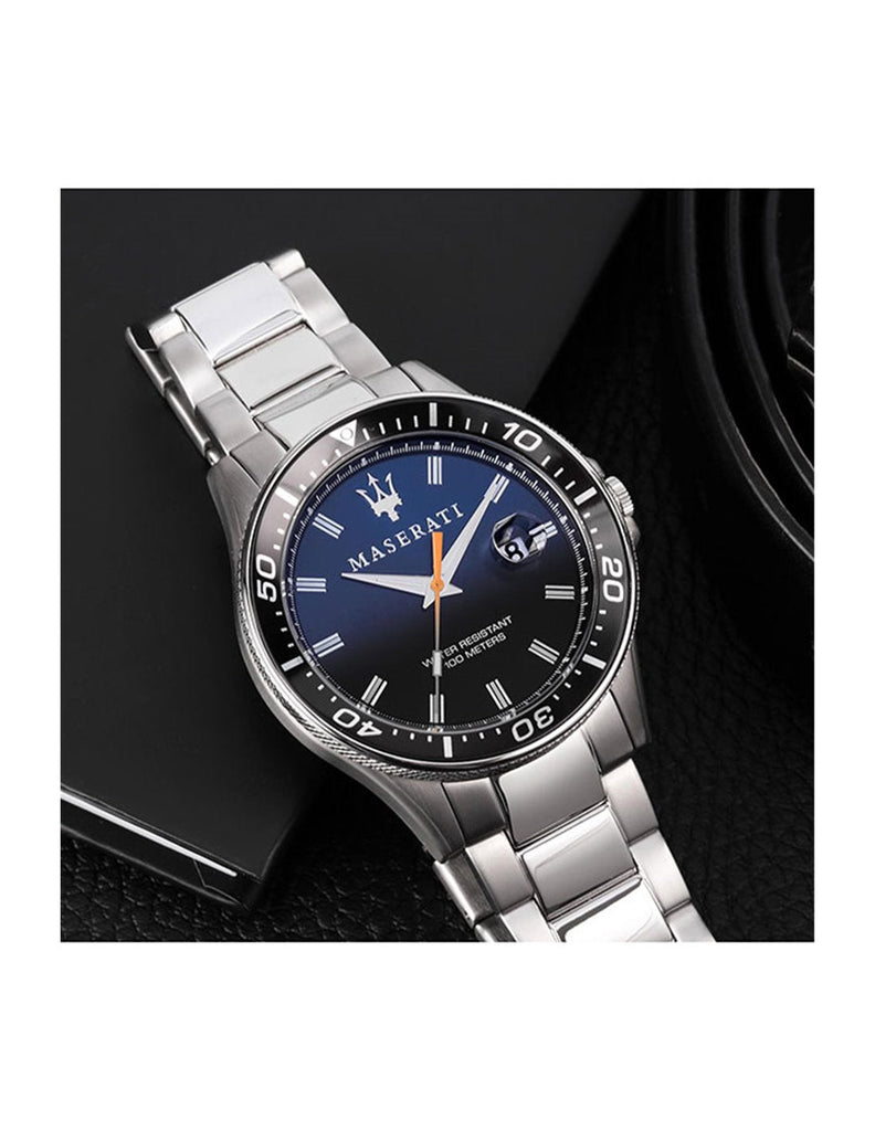 Maserati SFIDA Quartz Bue Dial Stainless Steel Watch For Men - R8853140001 Buy Now By Maserati