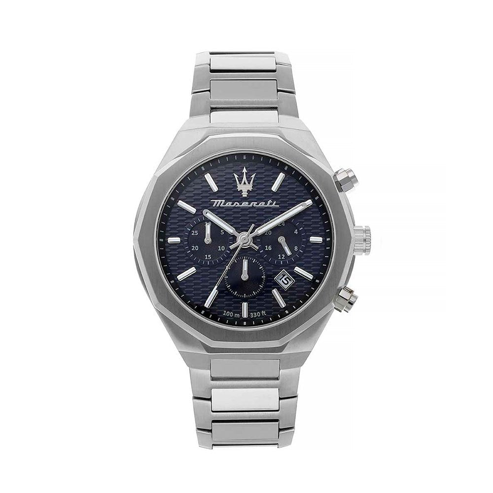 Maserati Stile Blue Dial Silver Steel Strap Watch For Men - R8873642006 Buy Now By Maserati