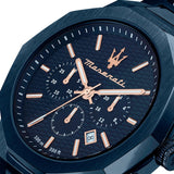 Maserati Stile Chronograph Blue Dial Blue Steel Strap Watch For Men - R8873642008 Buy Now By Maserati