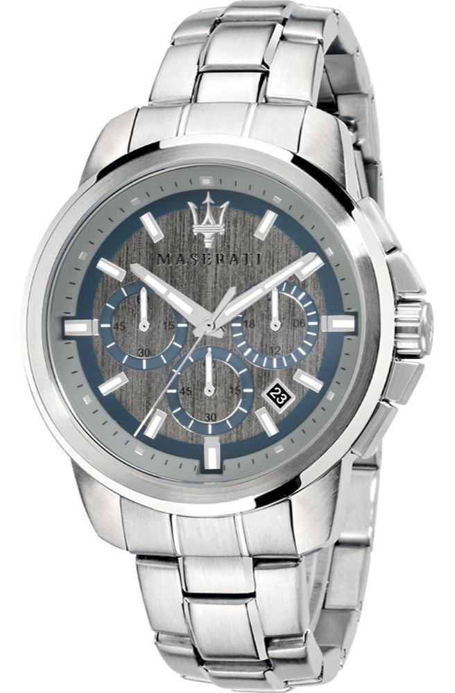 Maserati Successo Chronograph Silver Dial Silver Steel Strap Watch For Men - R8873621006 Buy Now By Maserati