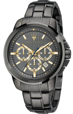 Maserati Successo Chronograph Gray Dial Gray Steel Strap Watch For Men - R8873621007 Buy Now By Maserati