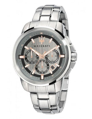 Maserati Successo Chronograph Silver Dial Silver Steel Strap Watch For Men - R8873621004 Buy Now By Maserati