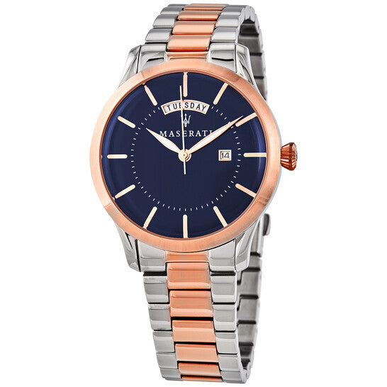 Maserati Tradizione Blue Dial Two Tone Steel Strap Watch For Men - R8853125001 Buy Now By Maserati