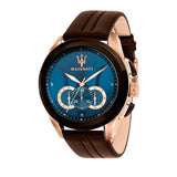 Maserati Traguardo Chronograph Blue Dial Brown Leather Strap Watch For Men - R8871612024 Buy Now By Maserati