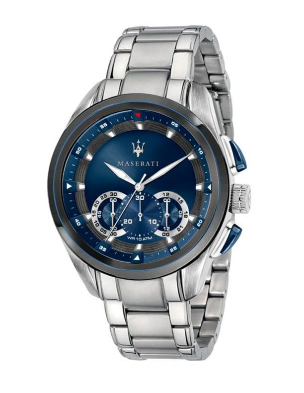 Maserati Traguardo Chronograph 45mm Blue Dial Stainless Steel Watch For Men - R8873612014 Buy Now By Maserati