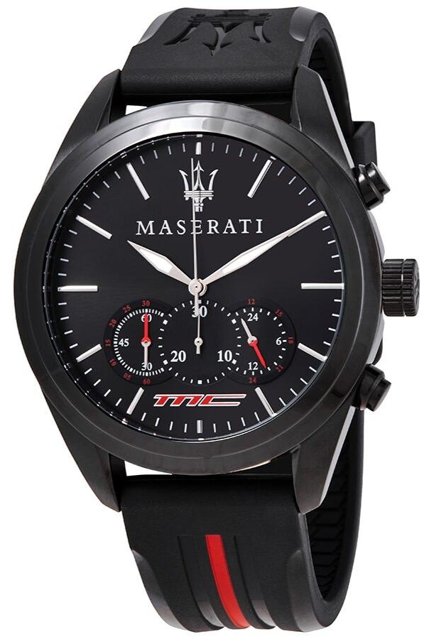 Maserati Traguardo Chronograph Black Dial Black Rubber Strap Watch For Men - R8871612004 Buy Now By Maserati