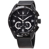Maserati Traguardo Chronograph Black Dial Black Mesh Bracelet Watch For Men - R8873612031 Buy Now By Maserati