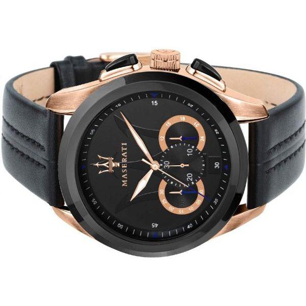 Maserati Traguardo 45mm Black Dial Watch Black Strap For Men - R8871612025 Buy Now By Maserati