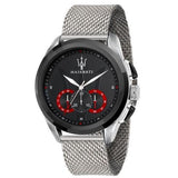 Maserati Traguardo Black Dial Silver Mesh Bracelet Watch For Men - R8873612005 Buy Now By Maserati