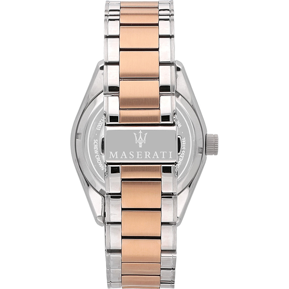 Maserati Traguardo Automatic White Dial Two Tone Steel Strap Watch For Men - R8823112001 Buy Now By Maserati