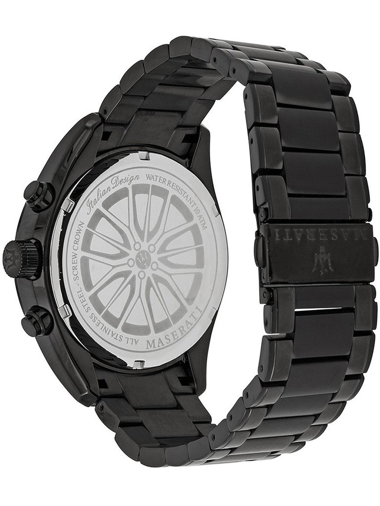 Maserati SFIDA Chronograph Black Dial Black Steel Strap Watch For Men - R8873640011 Buy Now By Maserati