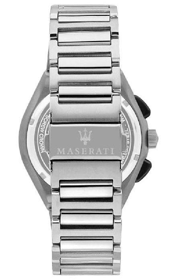 Maserati Triconic Chronograph Black Dial Silver Steel Strap Watch For Men - R8873639002 Buy Now By Maserati