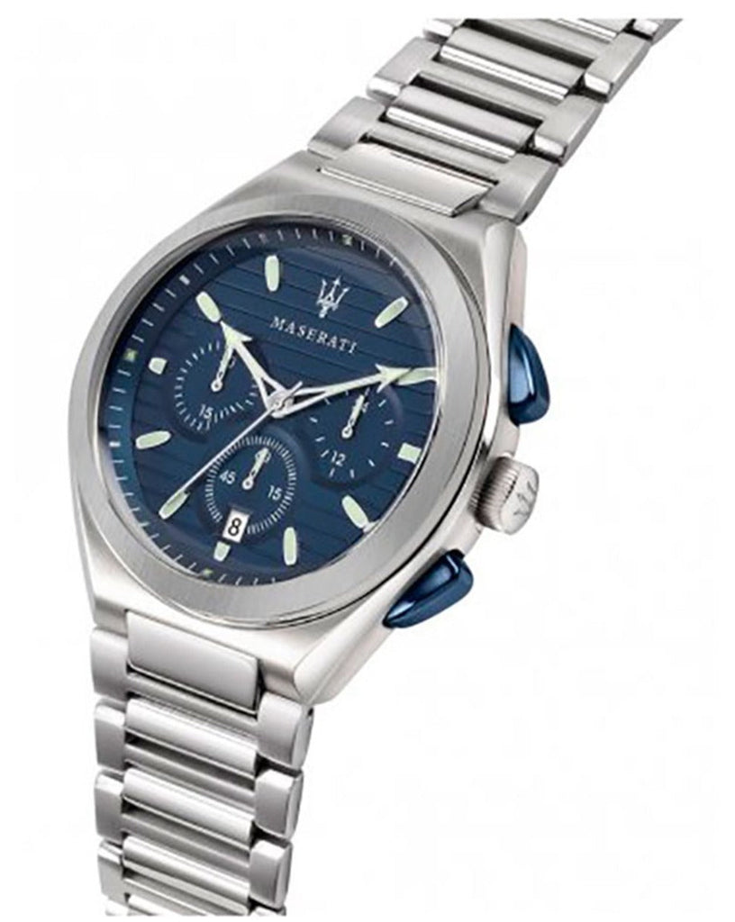 Maserati Triconic Quartz Blue Dial Silver Steel Strap Watch For Men - R8873639001 Buy Now By Maserati